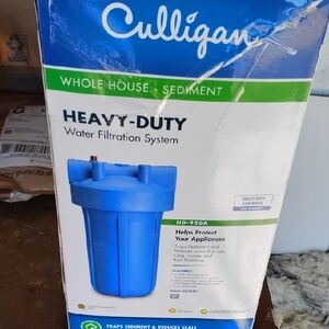 Culligan Heavy-Duty Whole House Sediment Water Filtration System - Blue New